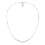 Collier Upright GO – vue avant, collier blanc pour un usage discret au bureau