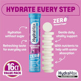Upsa HydraMax boîte portable 16 tablettes, solution sans sucre pour l'hydratation.