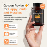 Étiquette du Golden Revive : informations sur les ingrédients et l’utilisation recommandée.