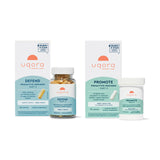 Uqora Defend bouteille montrant le potentiel nettoyage du biofilm et soutien urinaire.
