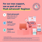 Uqora Flush Advanced+ : emballage contenant 30 sachets faciles à emporter