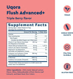 Uqora Flush Advanced+ : verre d'eau avec sachet pour prise facile