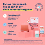 Uqora Flush Advanced+ vitamine C et minéraux pour le quotidien.