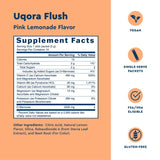 Préparation Uqora Flush: mélanger le sachet dans l'eau.