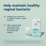 Capsules Uqora Promote probiotiques pour un microbiome vaginal sain.