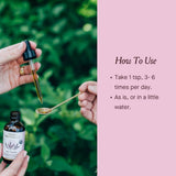 Hit The Hay: bouteille sur table nocturne pour soutien discret au sommeil.