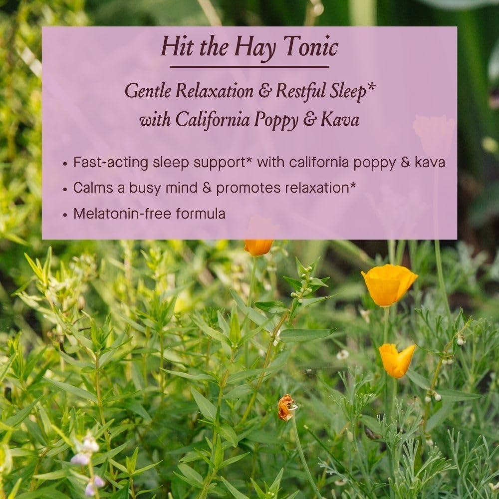 Hit The Hay: gouttes dans un verre, pour un apaisement naturel qui facilite le sommeil.