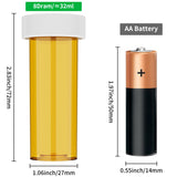 Flacon plastique transparent orange Urekt facilitant l’identification rapide du contenu.