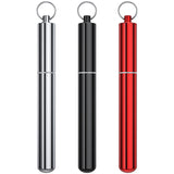 Urekt tube de stockage en aluminium étanche, 3 packs, vue avant, idéal voyage.