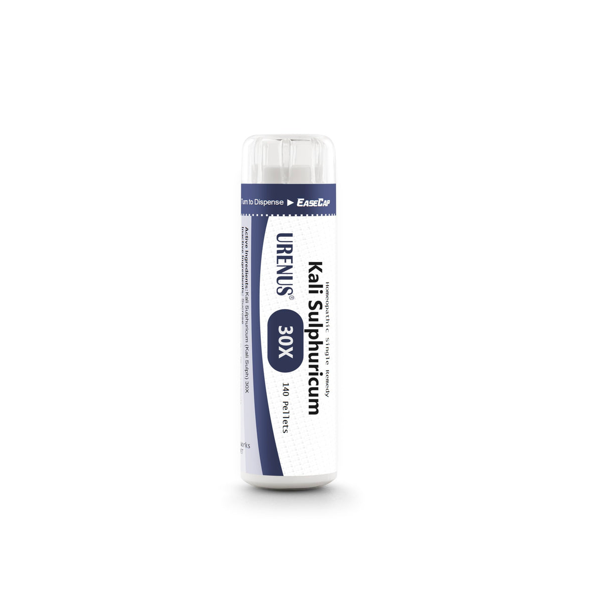 Bouteille Urenus Kali Sulphuricum 30X avec pellets faciles à mesurer.