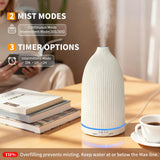 Diffuseur URPOWER 100ml, lumières 7 couleurs, ambiance apaisante.
