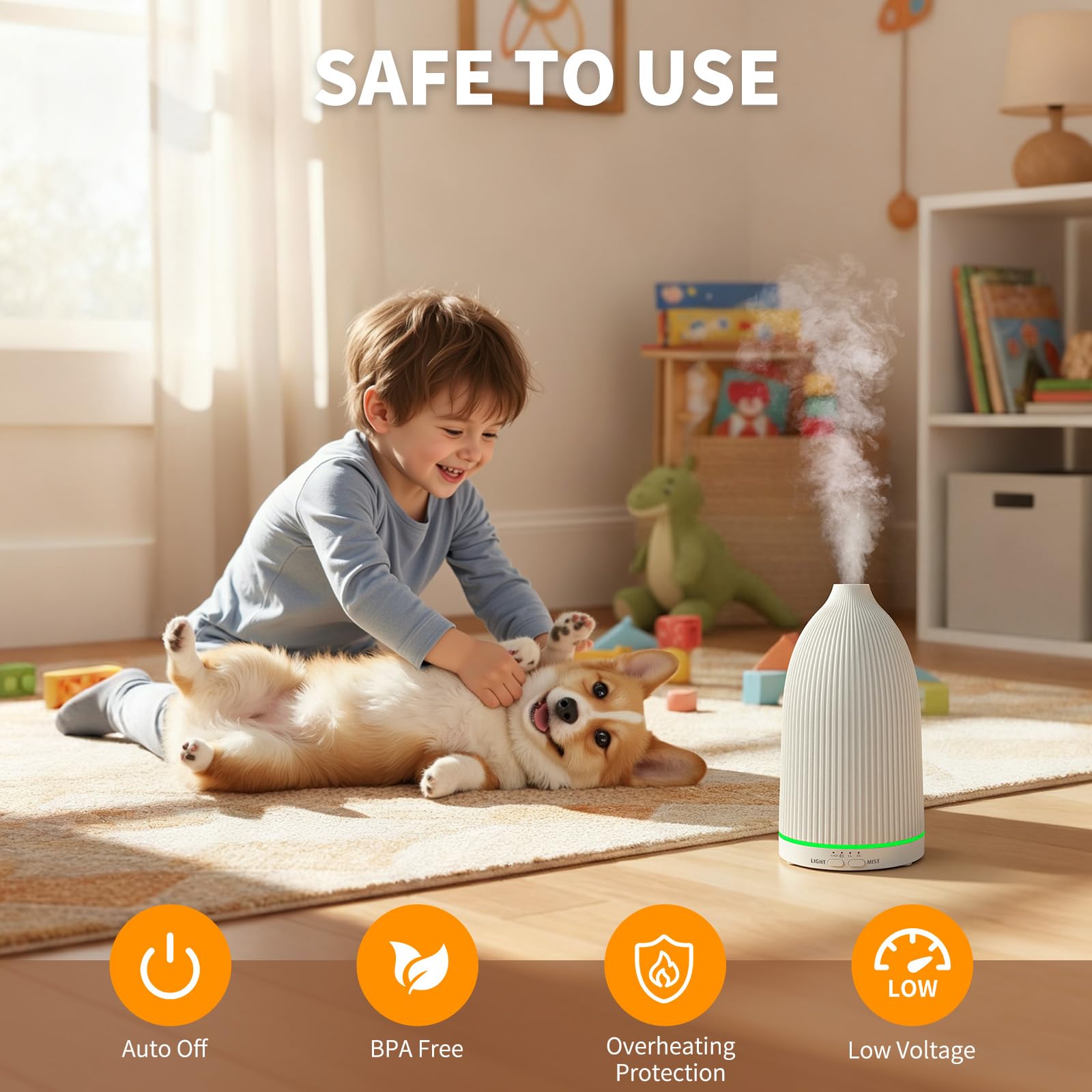 Diffuseur URPOWER 100ml arret-auto, sécurité et tranquillité.