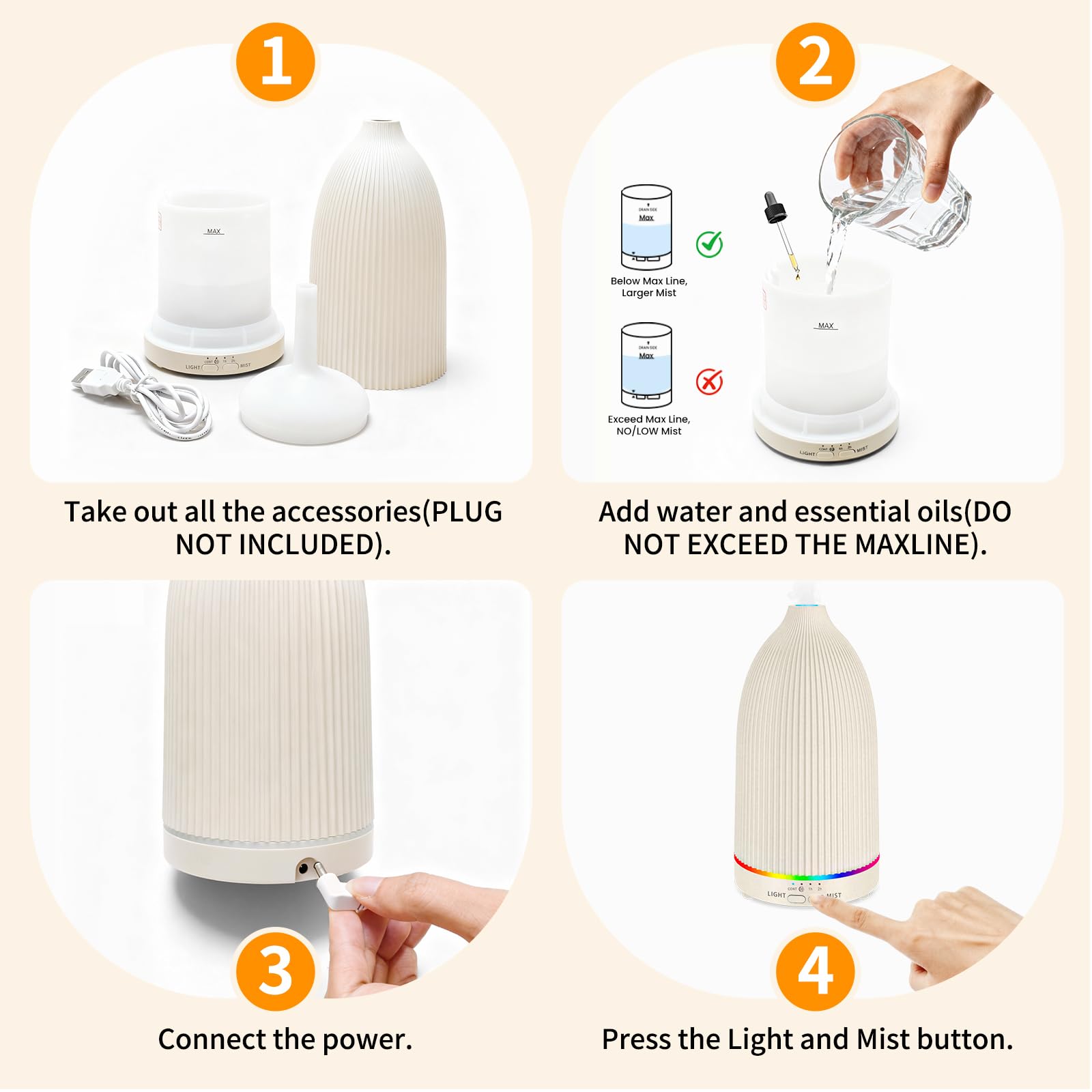 Diffuseur URPOWER 100ml cadeau-relaxation, idéal pour spa ou bien-être.