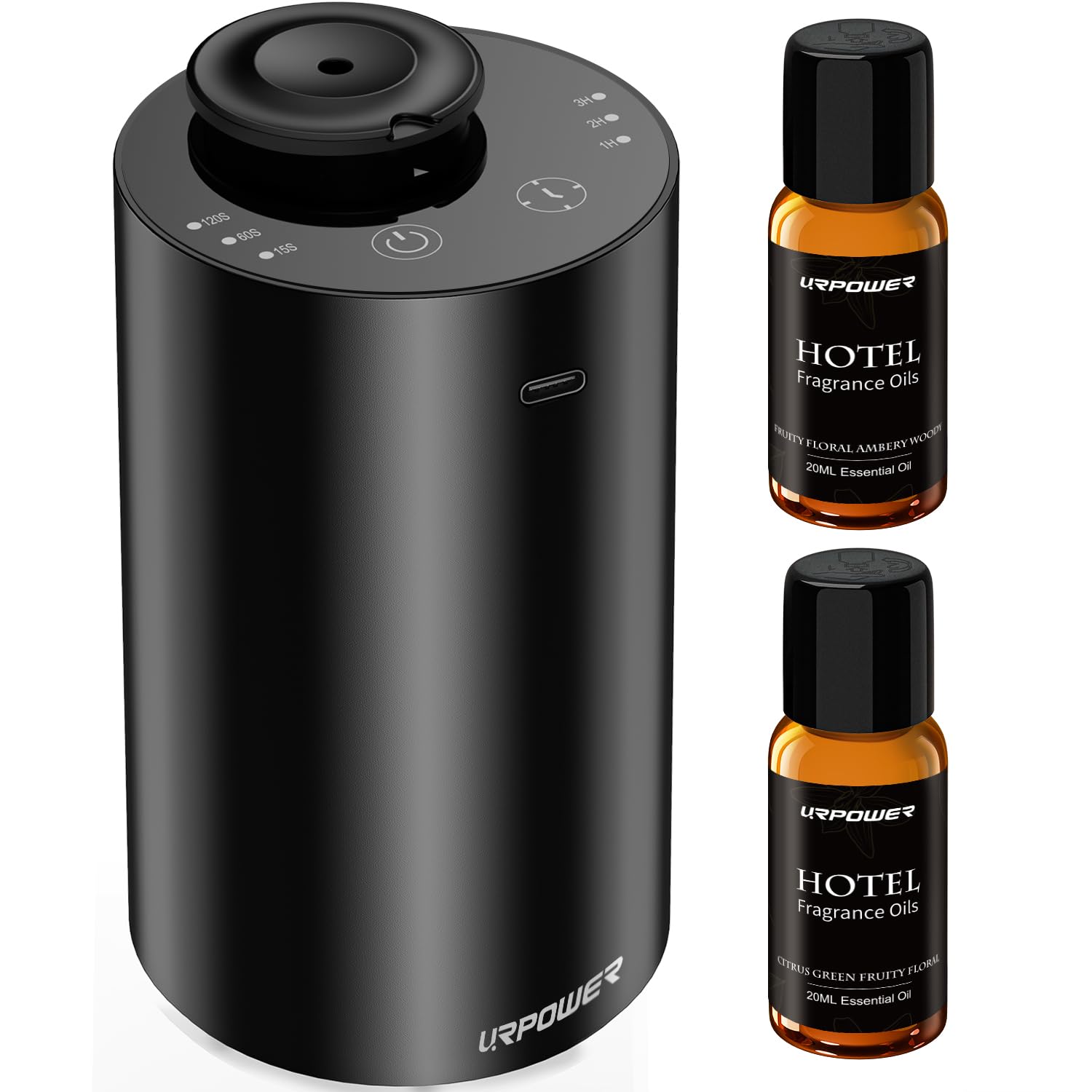 URPOWER diffuseur sans eau pour voiture avec design élégant et compact.