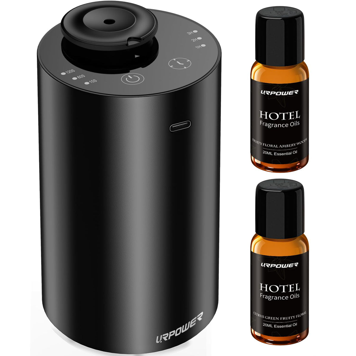 URPOWER diffuseur sans eau pour voiture avec design élégant et compact.