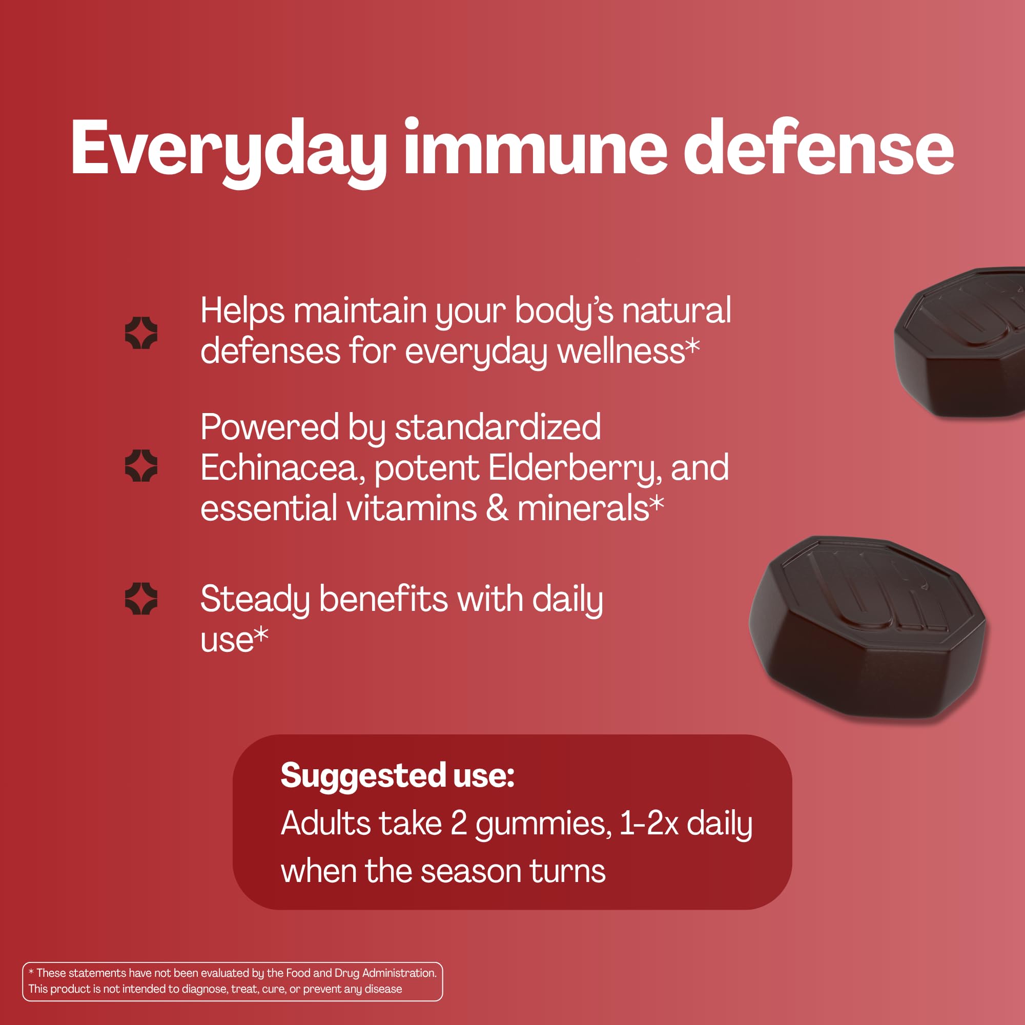 URVI Gommes Immunité – ingrédients naturels pour soutenir l'immunité au quotidien.