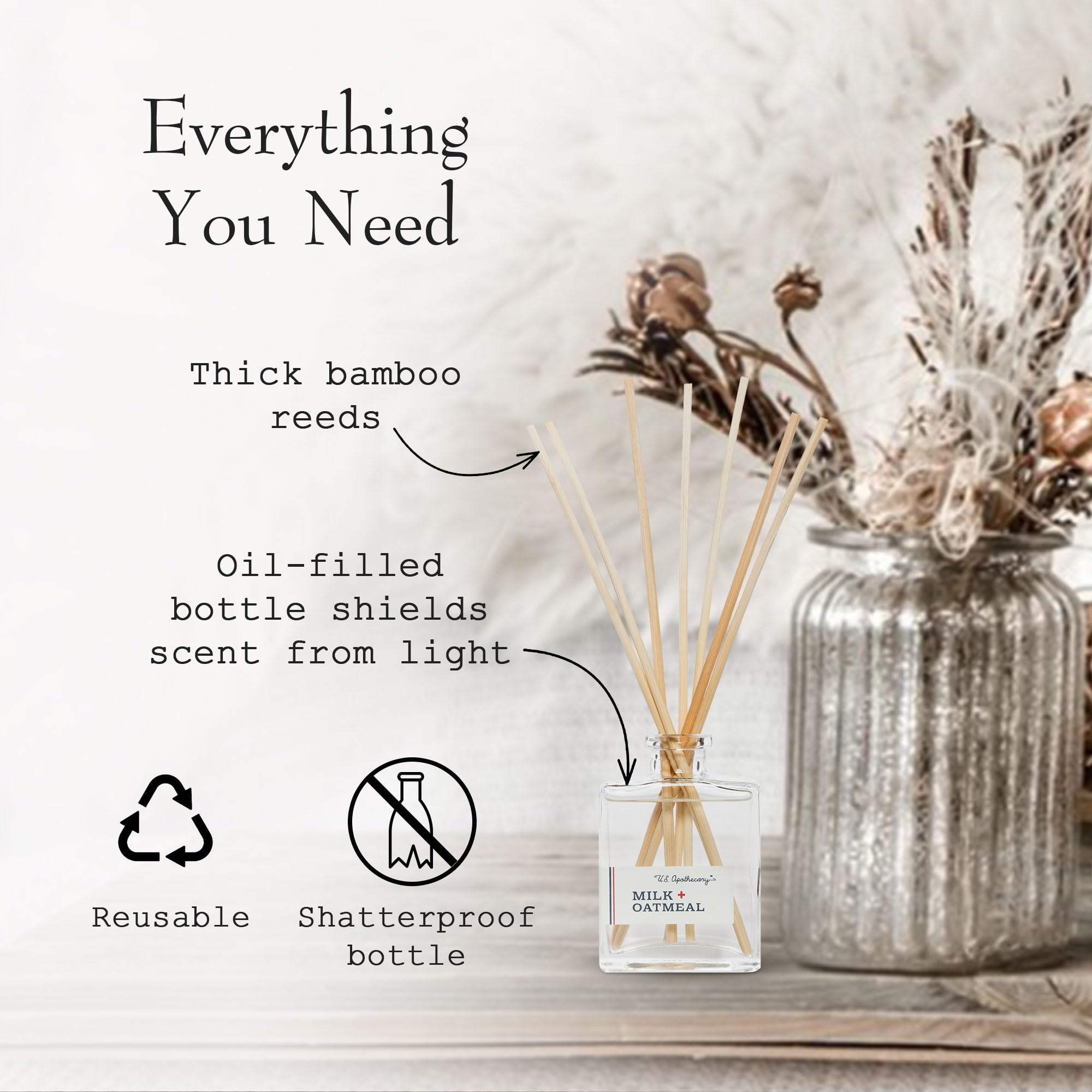 US Apothecary huiles naturelles pour parfum délicat et équilibré.