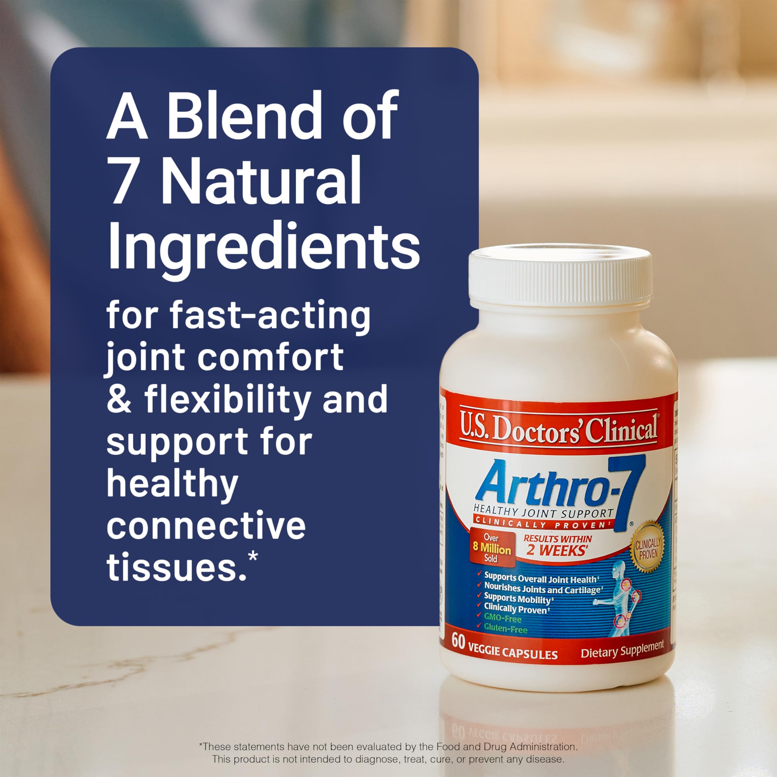 Soutien articulaire durable grâce à une formulation multi-ingrédients Arthro-7