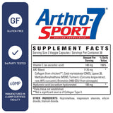Arthro-7 Sport – étiquette montrant l’acide hyaluronique et la vitamine C