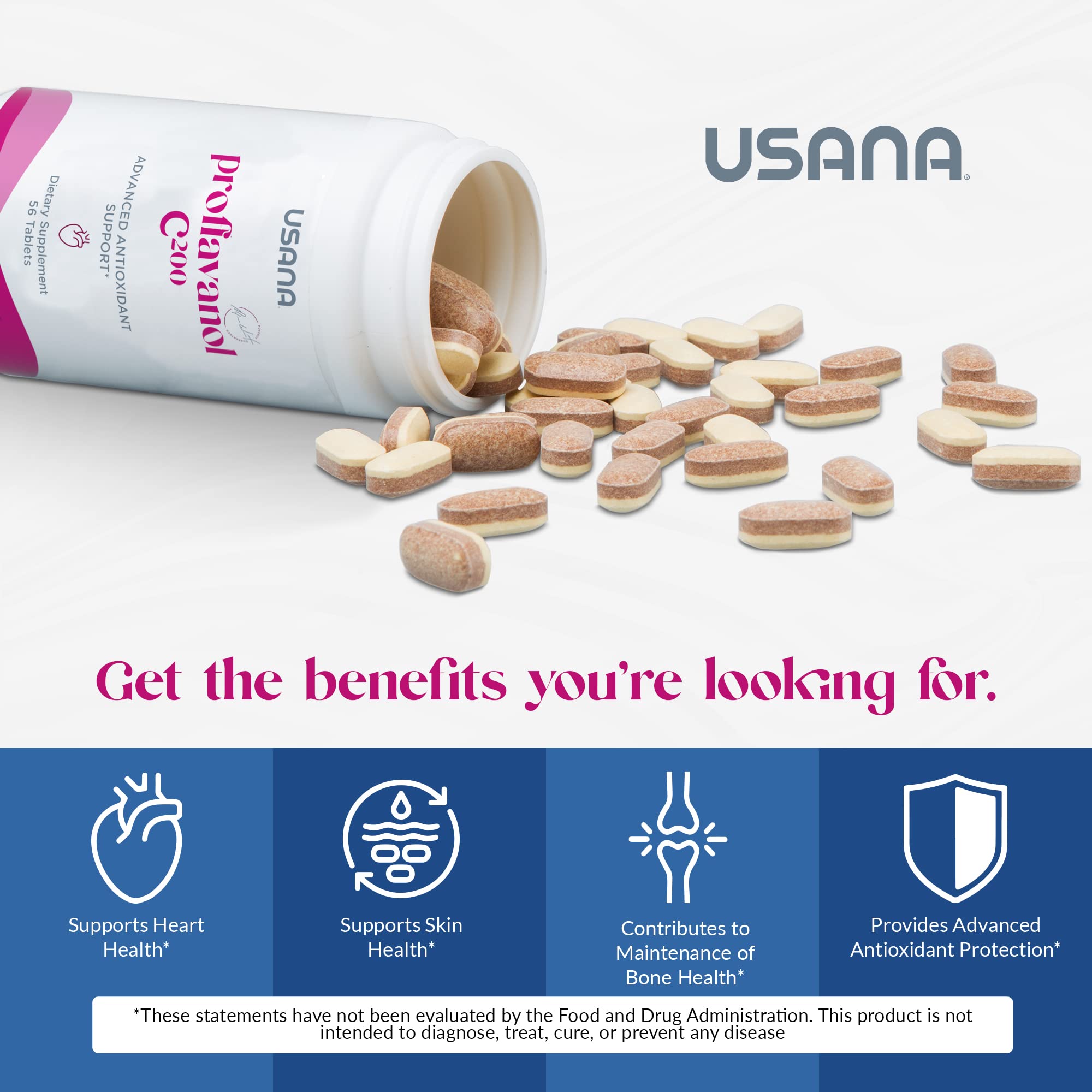 USANA Proflavanol C200 – dose quotidienne simple et accessible.