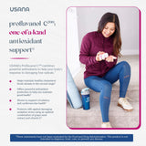 USANA Proflavanol C200 – étiquette lisible avec informations qualité.