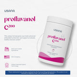 USANA Proflavanol C200 – tablettes visibles, format pratique pour la routine quotidienne.