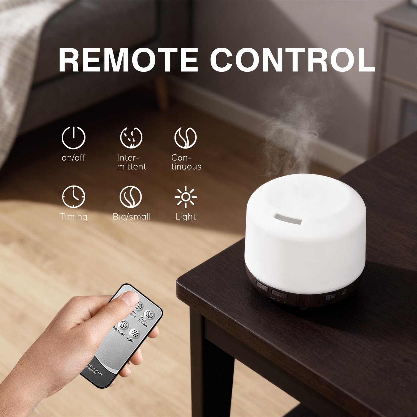 Diffuseur USB avec télécommande pour régler à distance.