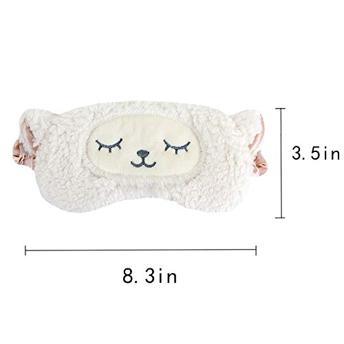U Scinan masque yeux lapin gris dessin anime, design mignon pour dormir