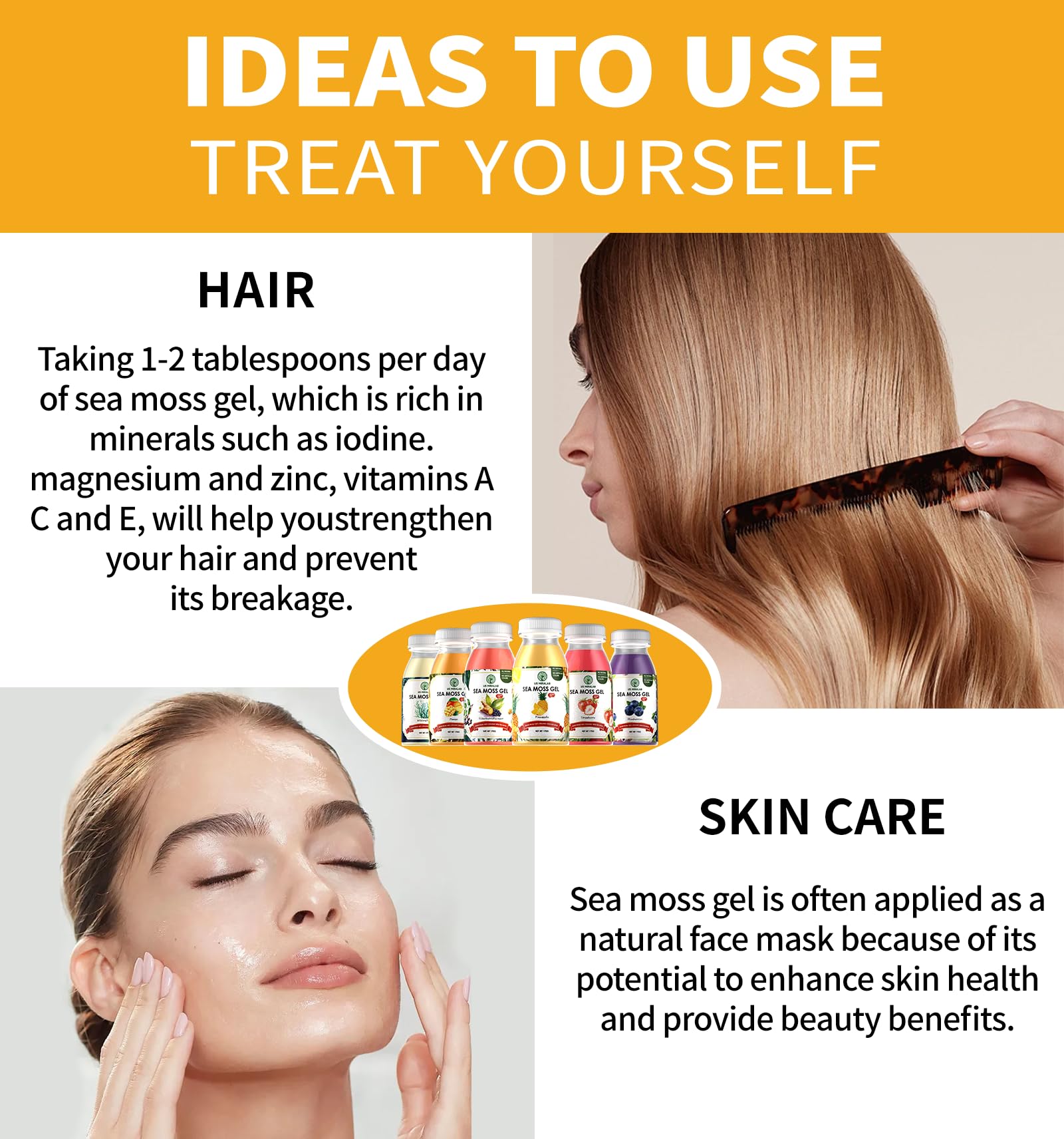 USMIRALAB Gel Fusion bleuets et cerises, goût fruité naturel.