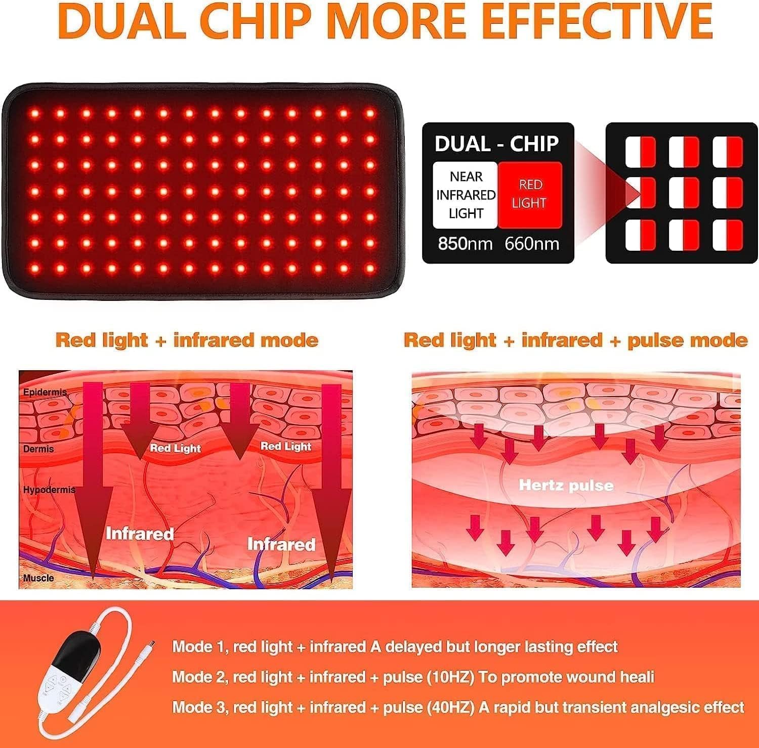 Alimentation double avec adaptateur et USB pour plus de flexibilité.
