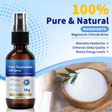 Utilisation polyvalente et confortable pour le bien-être quotidien avec magnésium spray.