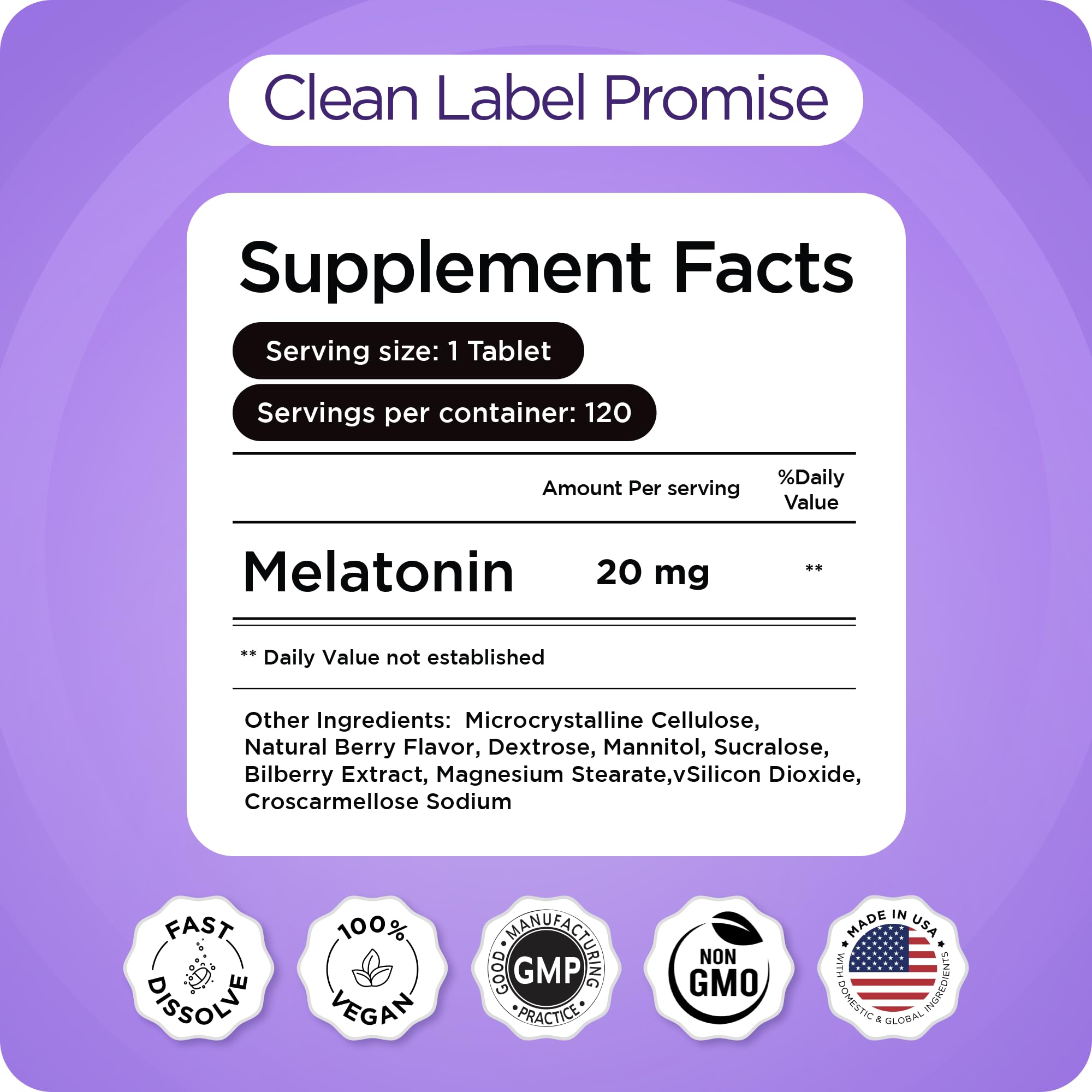 Utilisation nocturne : Balancebreens Mélatonine 20 mg – idéal pour nuits calmes.