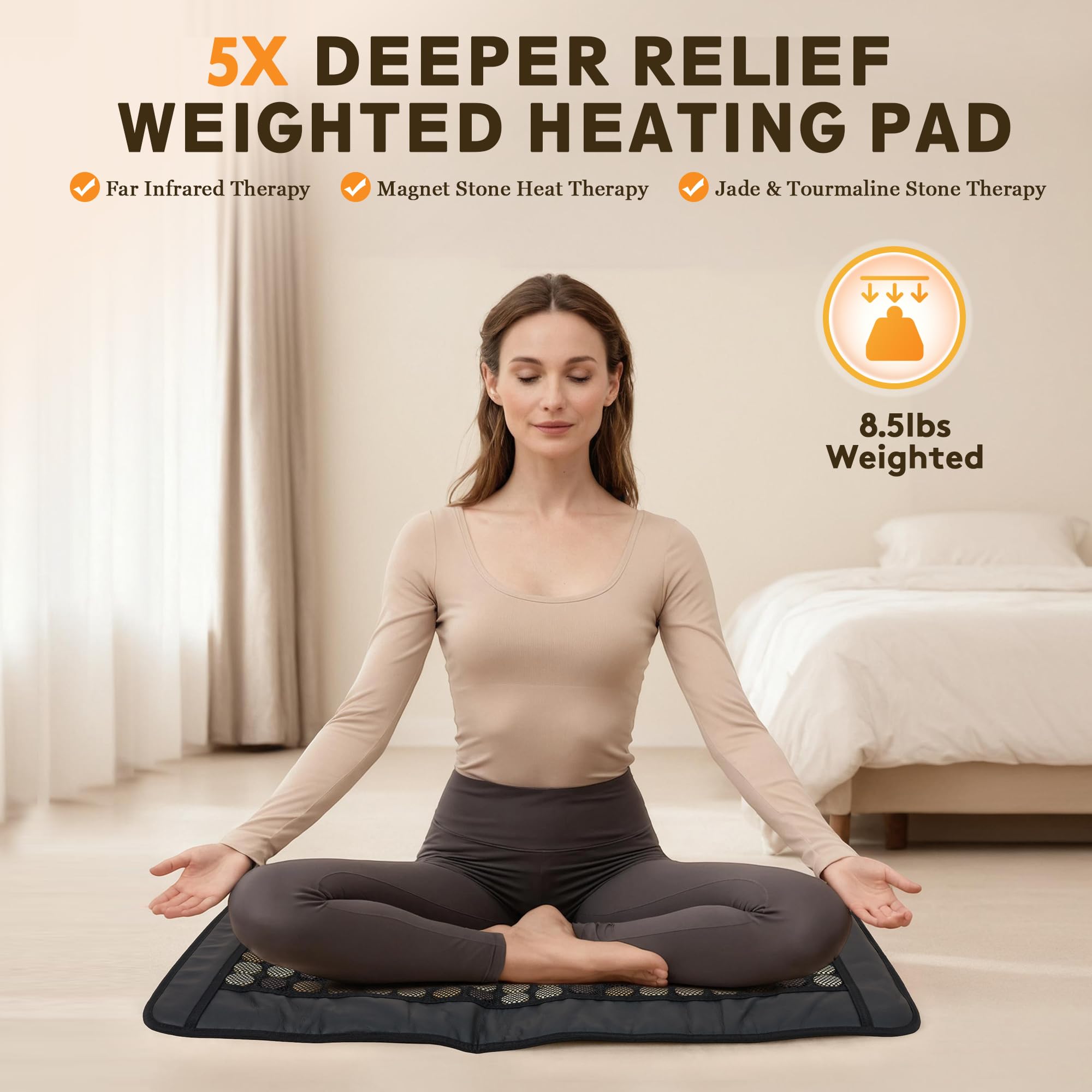 UTK magnets-pierres naturelles 3-en-1, relaxent les muscles et soutiennent le bien-être.