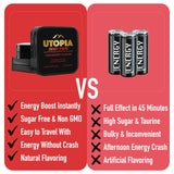 UTOPIA Strips Energy Strips goût cranberry et énergie naturelle.