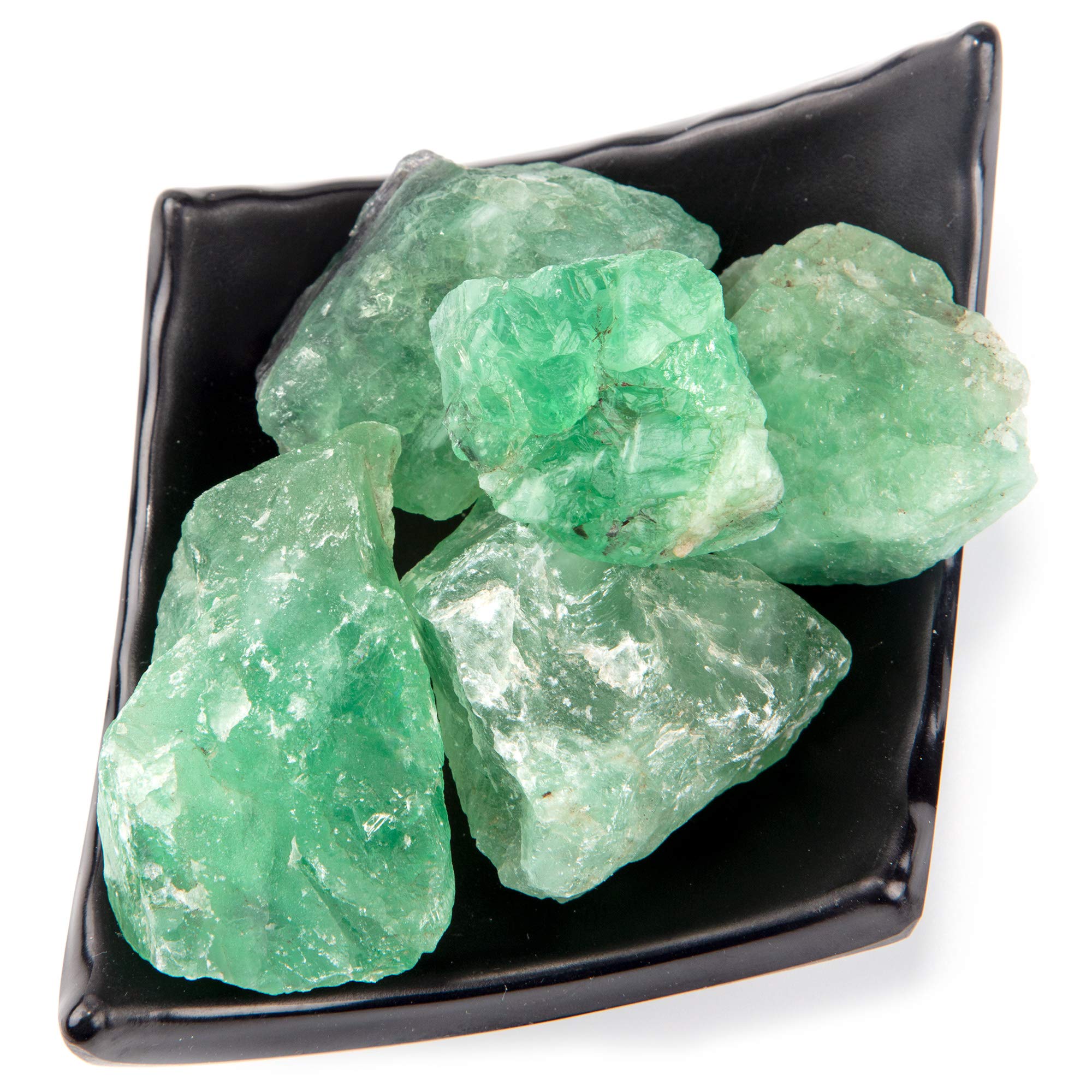 UU UNIHOM green fluorite tumbling-ready stones for color and texture reveal