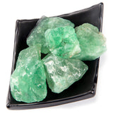 UU UNIHOM green fluorite tumbling-ready stones for color and texture reveal
