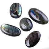 UU UNIHOM Labradorite: pierre paume irisée jaune, cadeau symbolique et positif.