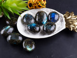 UU UNIHOM Labradorite: pierre paume colorée, toucher apaisant pour le stress.