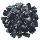 UU UNIHOM obsidienne noire brute en vrac, idéal pour débuter une collection.