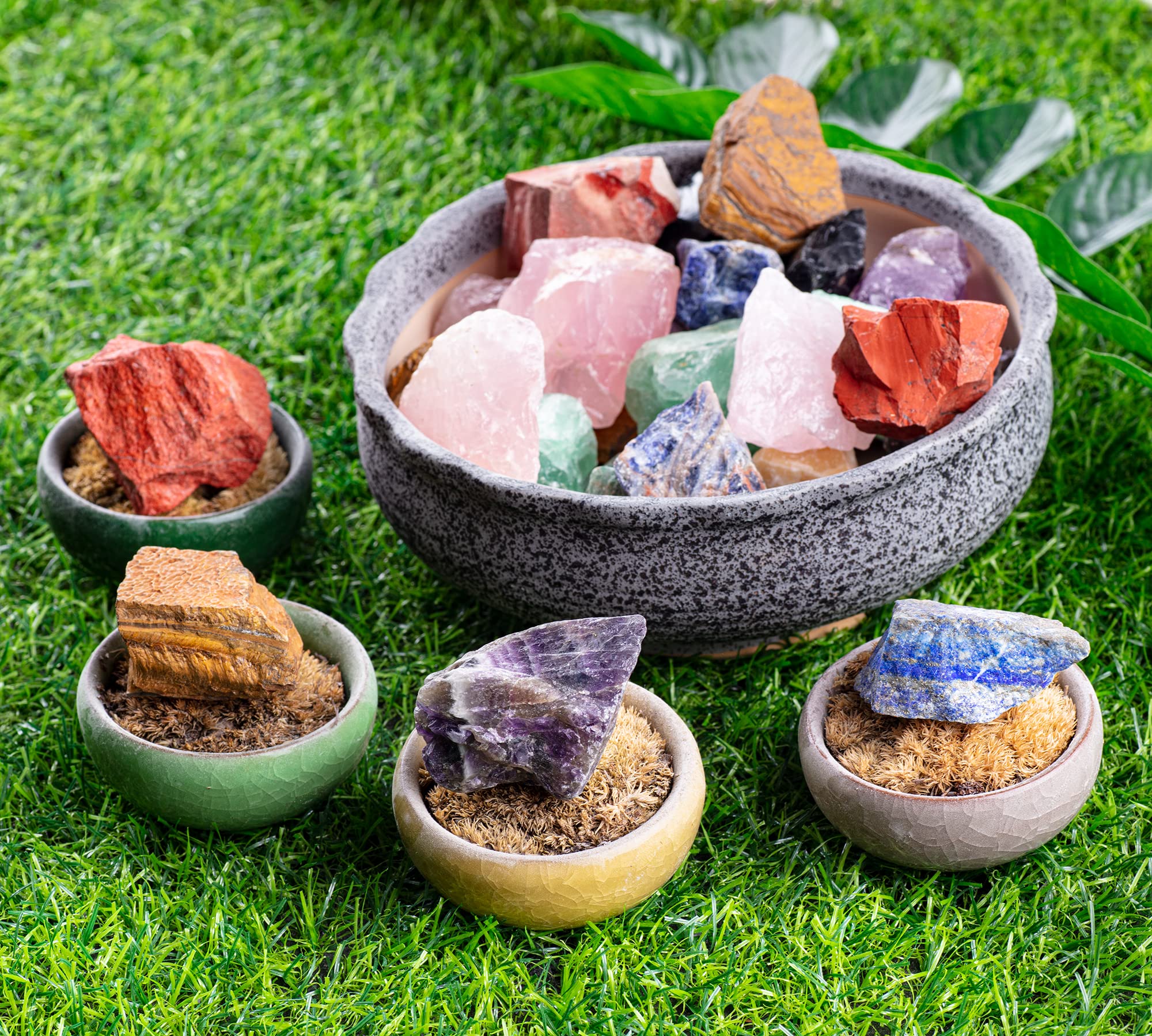 UU UNIHOM pierres brutes pour Reiki et méditation.