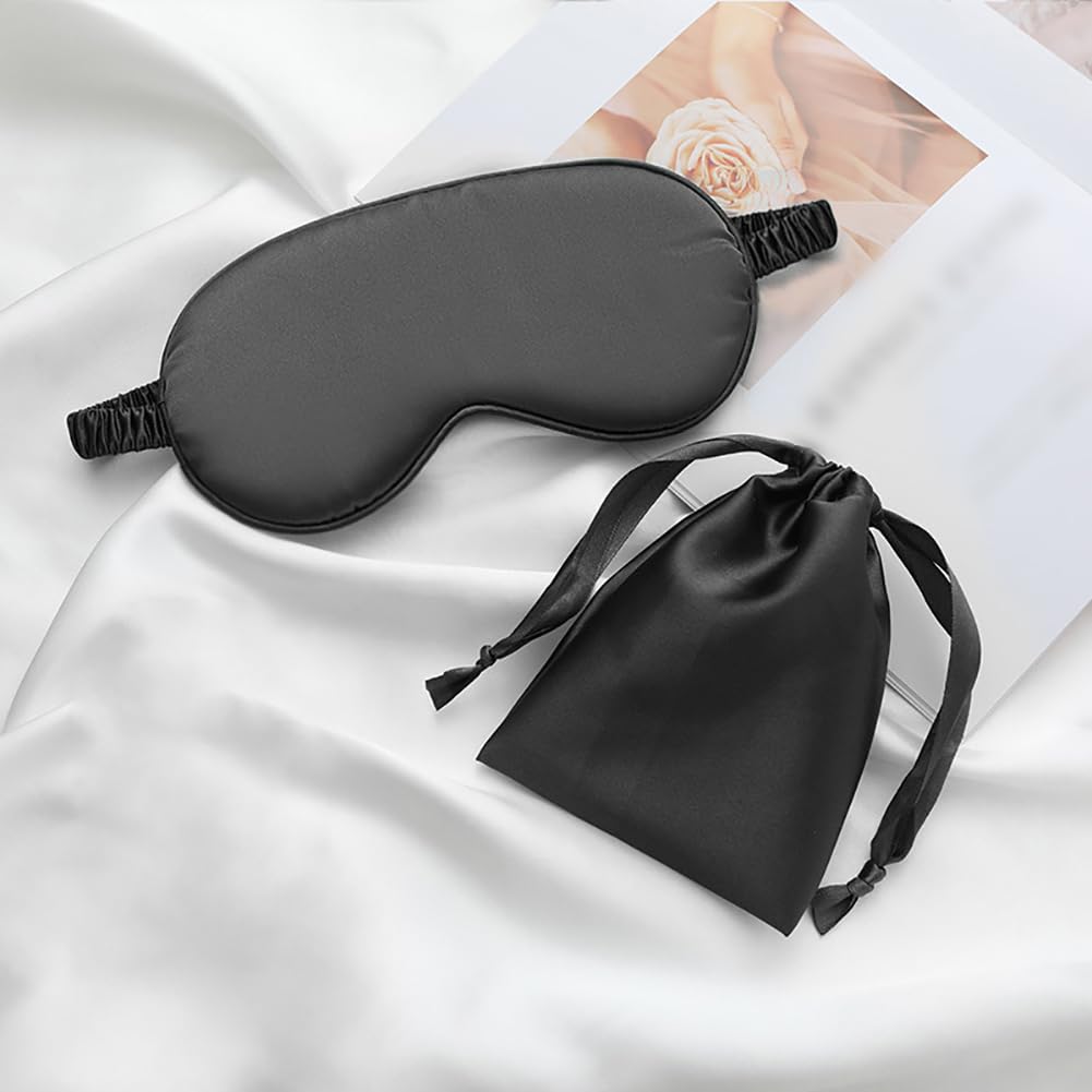 Chouchou UUYYEO en satin noir offrant maintien élégant et douceur