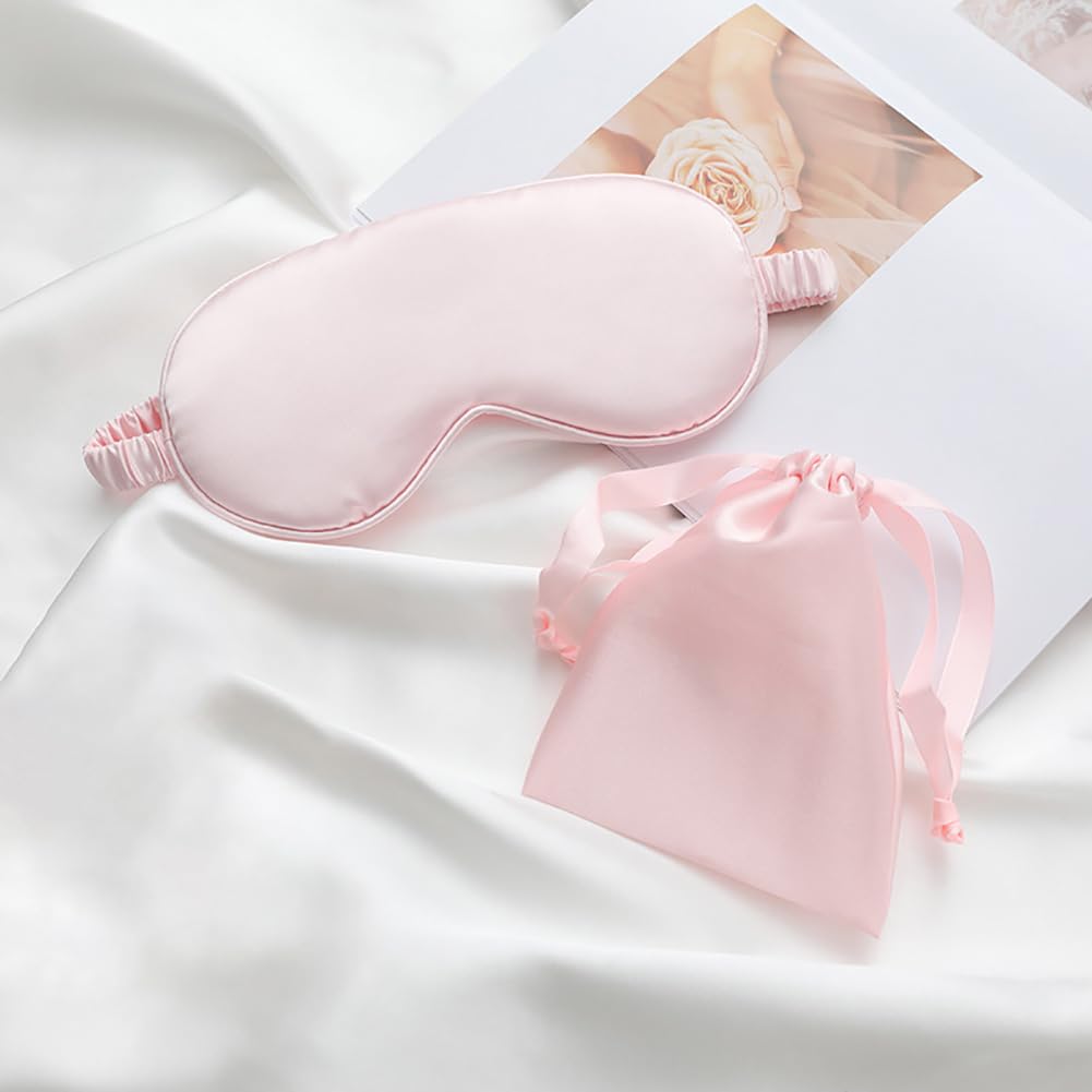 Chouchou cheveux UUYYEO satin rose, maintien léger et coiffure rapide.