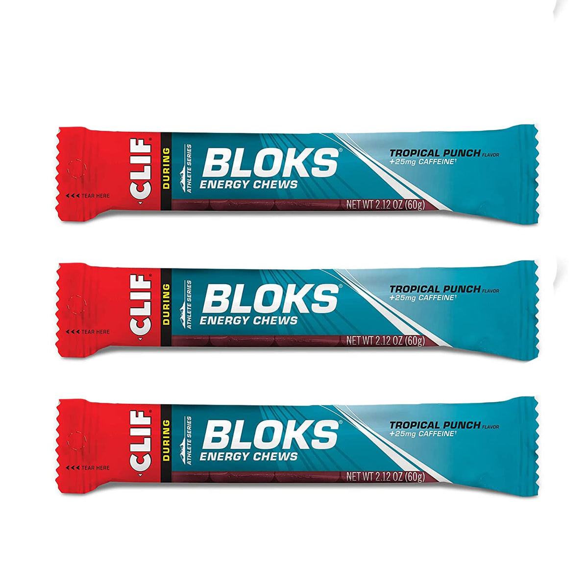 CLIF BLOKS Tropical Punch gommés, énergie rapide pendant la course