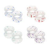 Tunnel d’oreille rouge uxcell en silicone, confort quotidien.
