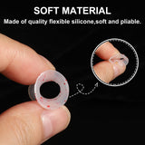 Tunnel d’oreille violet uxcell en silicone, design flexible.