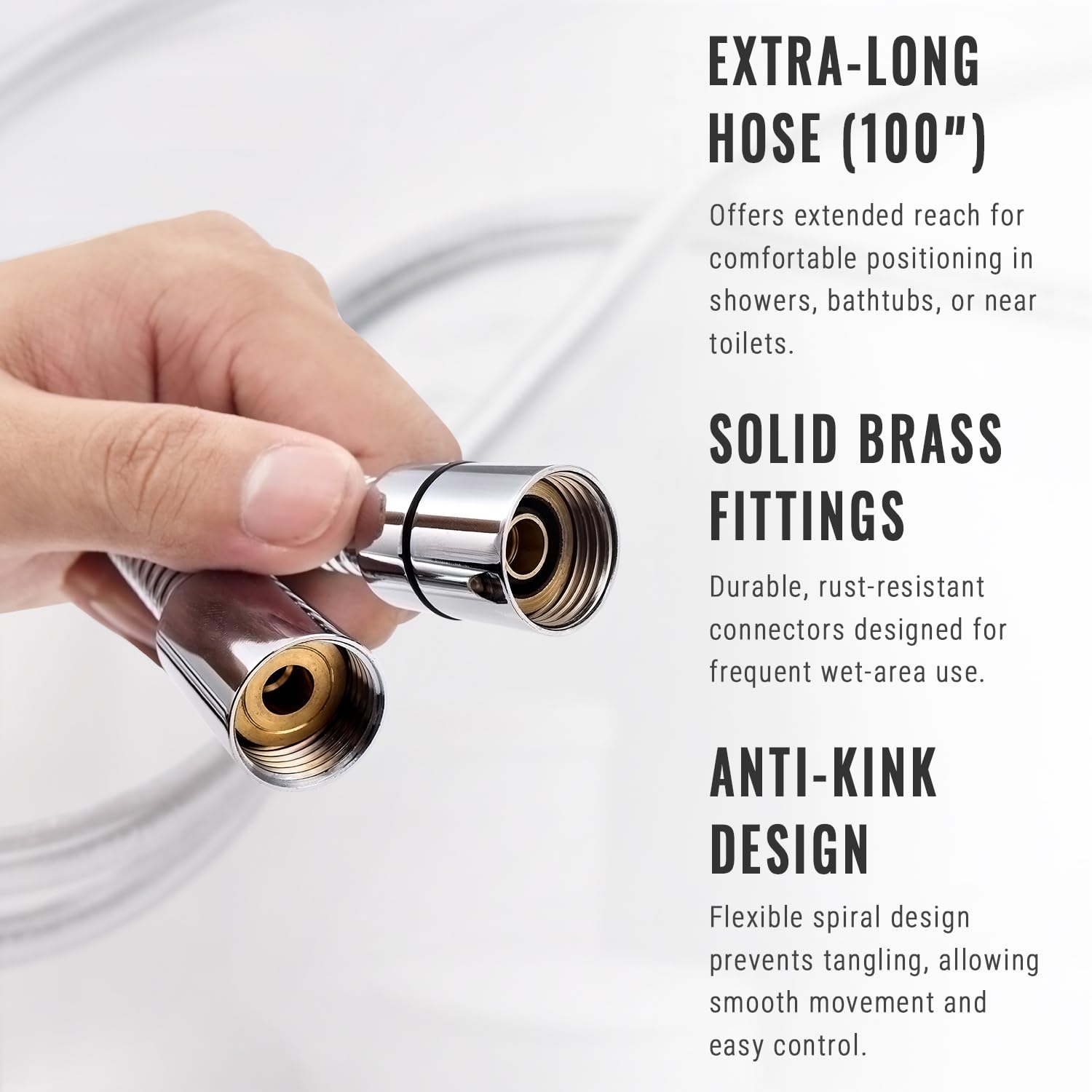 Diverter métallique triple voie V-Frankness pour basculer entre douche et enema.
