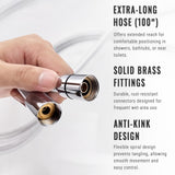 Diverter métallique triple voie V-Frankness pour basculer entre douche et enema.