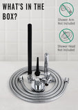 Ensemble d’accessoires V-Frankness inclus: buses, diverter, tuyau et valve.