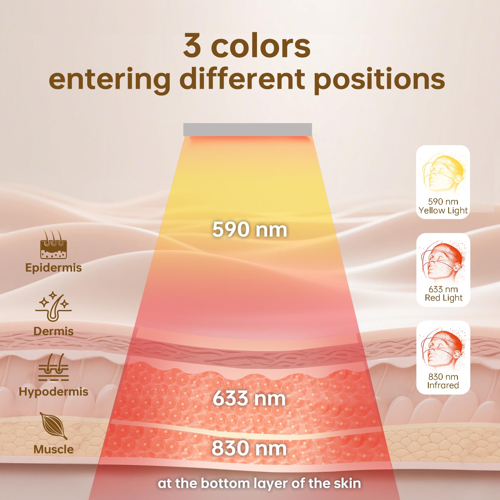 Infrarouge 830nm et 633nm: activation de la peau avec V VYM By Clinmate.
