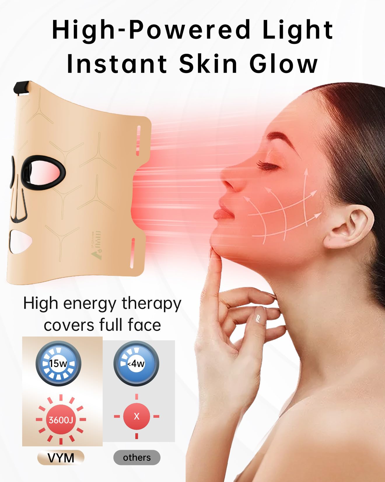 Masque silicone ultra-fin V VYM By Clinmate port confortable